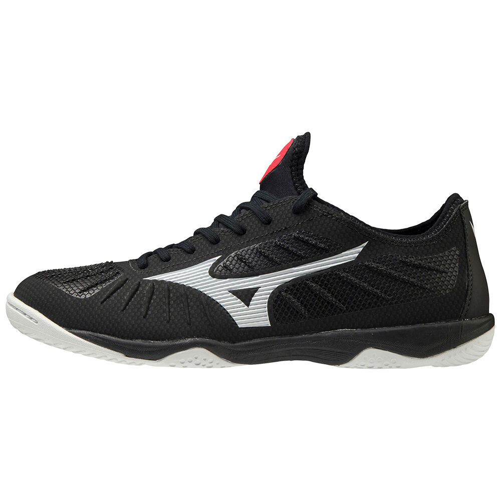 Mizuno Men's Rebula Sala Elite Indoor Soccer Shoes Black/White (Q1GA202000-TEH)